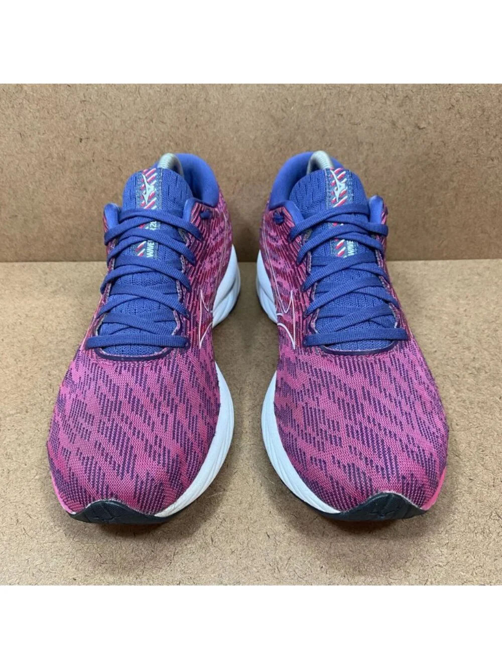 Mizuno Wave Rider 26 Womens Running Shoes Fuchsia/Halogen Blue Size 9.5 Athletic